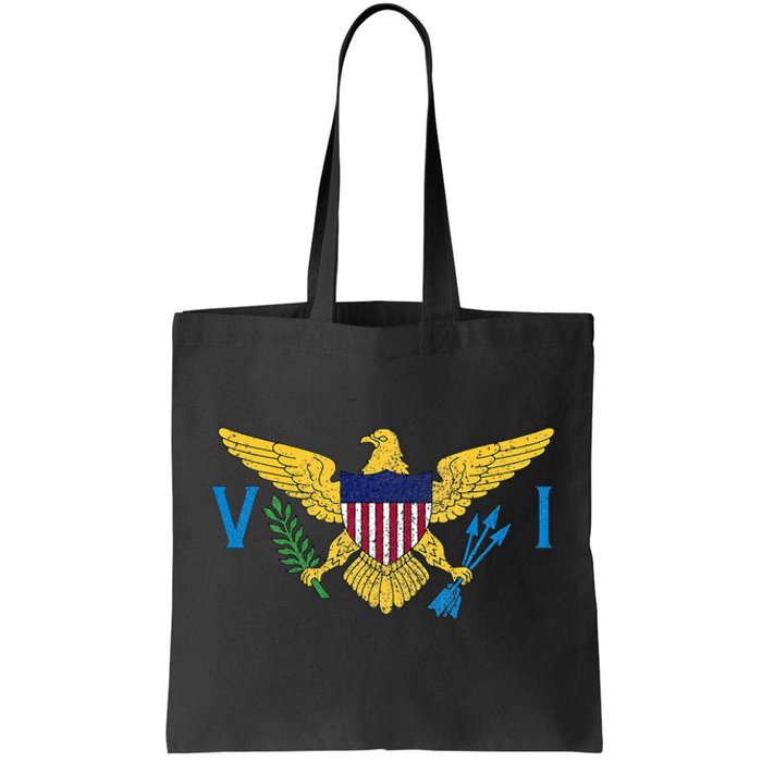 Us Virgin Islands Usvi Flag Pride Souvenir Tote Bag