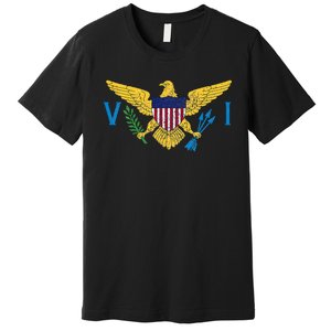 Us Virgin Islands Usvi Flag Pride Souvenir Premium T-Shirt