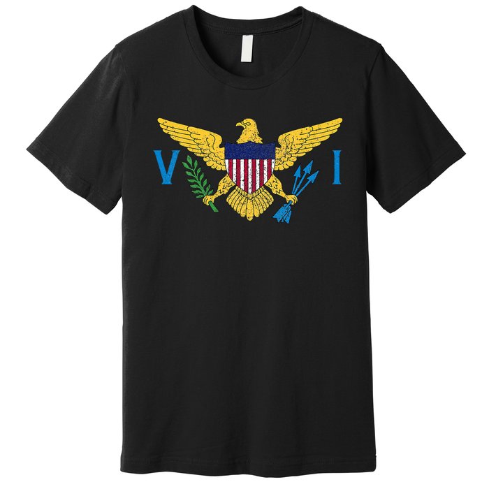 Us Virgin Islands Usvi Flag Pride Souvenir Premium T-Shirt