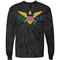 Us Virgin Islands Usvi Flag Pride Souvenir Tie-Dye Long Sleeve Shirt