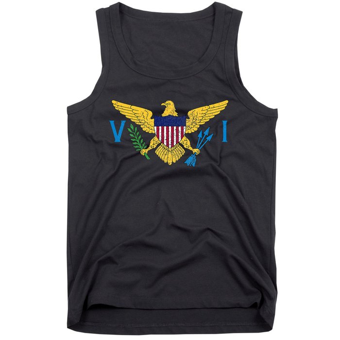 Us Virgin Islands Usvi Flag Pride Souvenir Tank Top