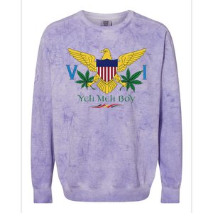 Us Virgin Islands Flag Yeh Meh Boy Vi Massive Gift Colorblast Crewneck Sweatshirt