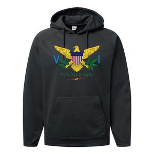 Us Virgin Islands Flag Yeh Meh Boy Vi Massive Gift Performance Fleece Hoodie