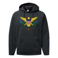 Us Virgin Islands Flag Yeh Meh Boy Vi Massive Gift Performance Fleece Hoodie