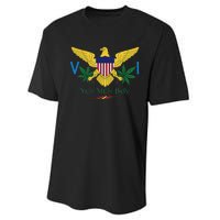 Us Virgin Islands Flag Yeh Meh Boy Vi Massive Gift Performance Sprint T-Shirt