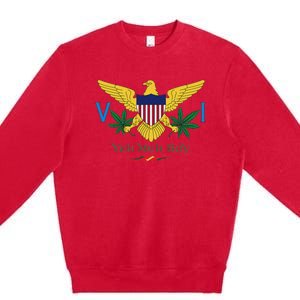 Us Virgin Islands Flag Yeh Meh Boy Vi Massive Gift Premium Crewneck Sweatshirt