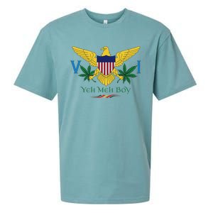 Us Virgin Islands Flag Yeh Meh Boy Vi Massive Gift Sueded Cloud Jersey T-Shirt