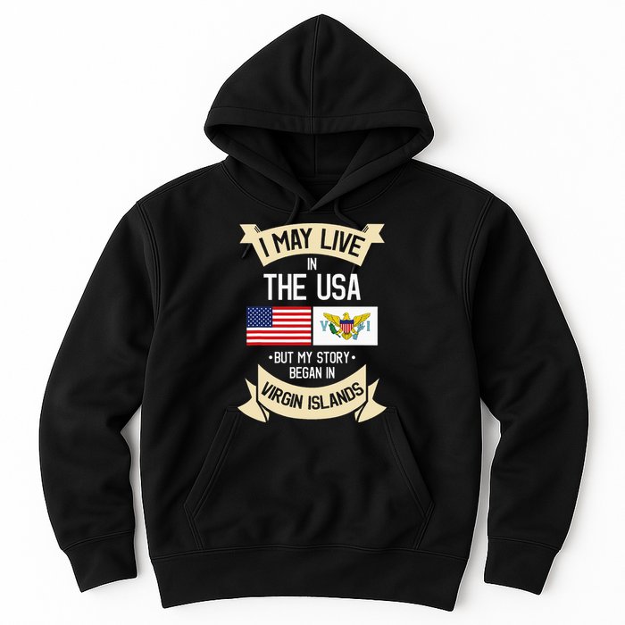 Us Virgin Islands Roots American Flag Usa Gifts Hoodie