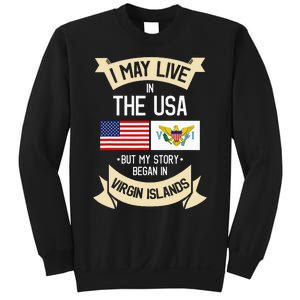 Us Virgin Islands Roots American Flag Usa Gifts Sweatshirt