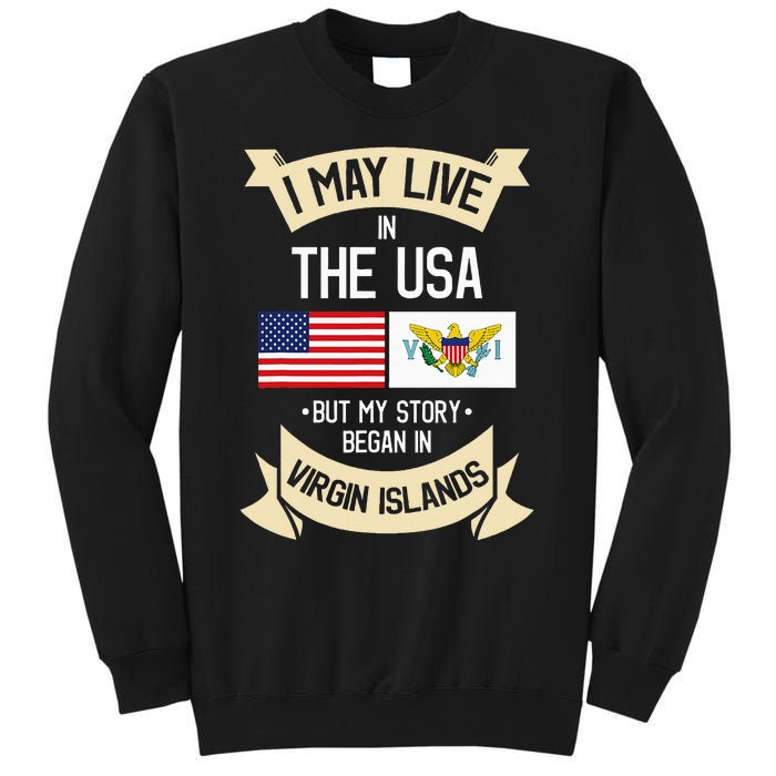 Us Virgin Islands Roots American Flag Usa Gifts Sweatshirt