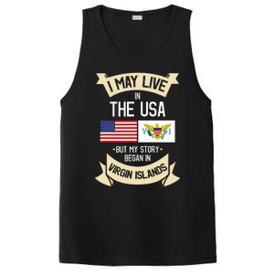 Us Virgin Islands Roots American Flag Usa Gifts PosiCharge Competitor Tank