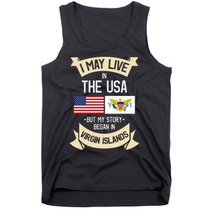 Us Virgin Islands Roots American Flag Usa Gifts Tank Top