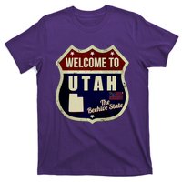 Utah Vintage Metal Road Sign Logo T-Shirt