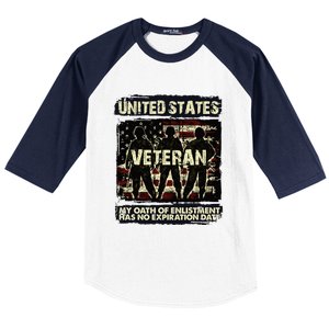 U.S. Veteran My Oath Of Enlistment Has No Expiration Date Baseball Sleeve Shirt