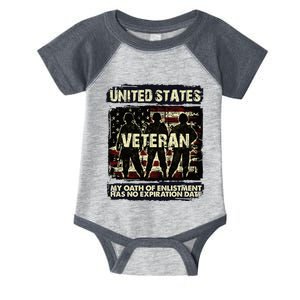 U.S. Veteran My Oath Of Enlistment Has No Expiration Date Infant Baby Jersey Bodysuit