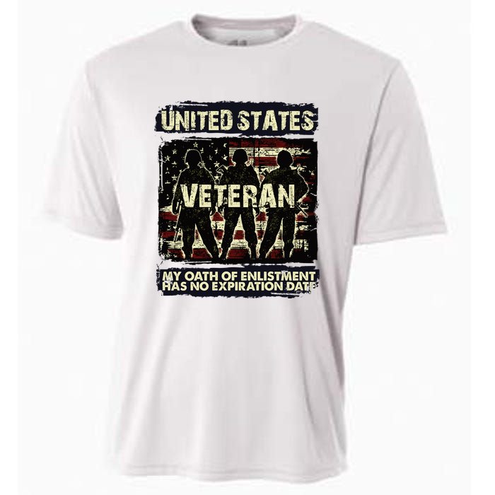 U.S. Veteran My Oath Of Enlistment Has No Expiration Date Cooling Performance Crew T-Shirt