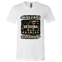 U.S. Veteran My Oath Of Enlistment Has No Expiration Date V-Neck T-Shirt