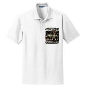 U.S. Veteran My Oath Of Enlistment Has No Expiration Date Dry Zone Grid Polo