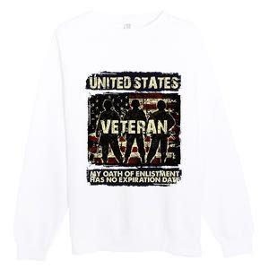 U.S. Veteran My Oath Of Enlistment Has No Expiration Date Premium Crewneck Sweatshirt