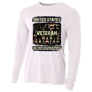 U.S. Veteran My Oath Of Enlistment Has No Expiration Date Cooling Performance Long Sleeve Crew