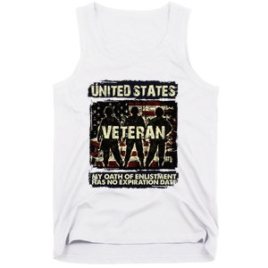 U.S. Veteran My Oath Of Enlistment Has No Expiration Date Tank Top