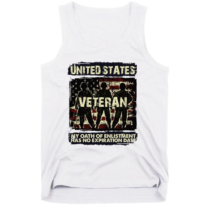 U.S. Veteran My Oath Of Enlistment Has No Expiration Date Tank Top