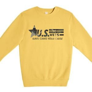 U.S. Vets Make Camo Your Cause Premium Crewneck Sweatshirt