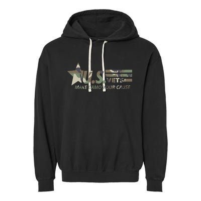 U.S. Vets Make Camo Your Cause Garment-Dyed Fleece Hoodie
