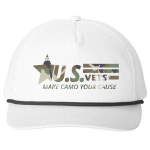 U.S. Vets Make Camo Your Cause Snapback Five-Panel Rope Hat