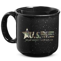 U.S. Vets Make Camo Your Cause 15oz Campfire Ceramic Mug