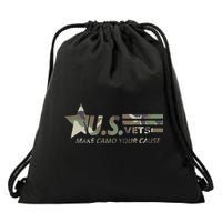 U.S. Vets Make Camo Your Cause Drawstring Bag