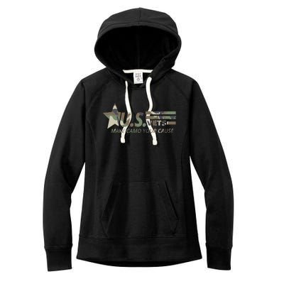 U.S. Vets Make Camo Your Cause Women's Fleece Hoodie