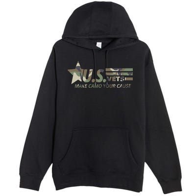 U.S. Vets Make Camo Your Cause Premium Pullover Hoodie