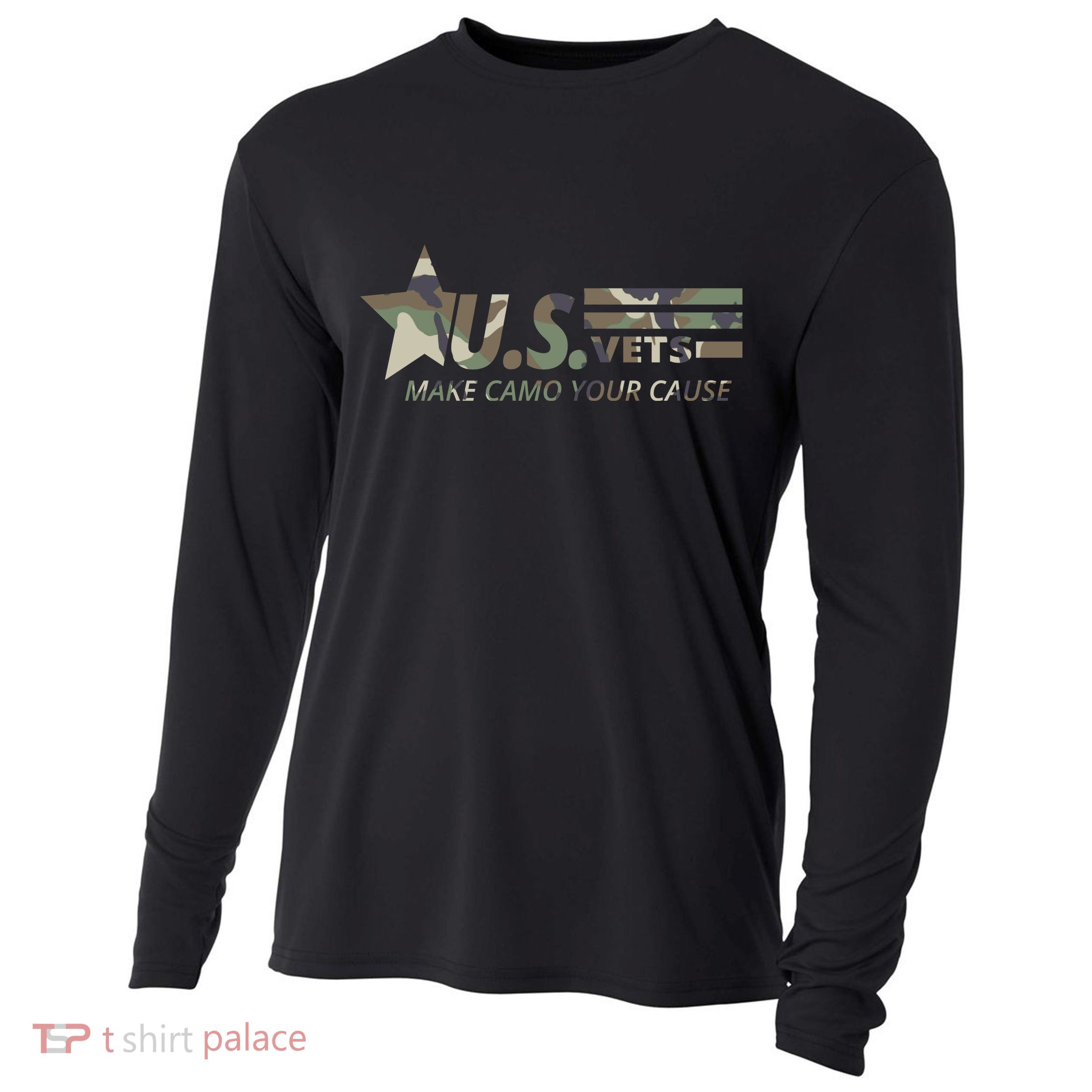 U.S. Vets Make Camo Your Cause Cooling Performance Long Sleeve Crew