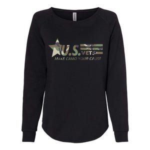 U.S. Vets Make Camo Your Cause Womens California Wash Sweatshirt