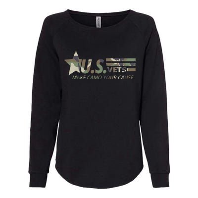 U.S. Vets Make Camo Your Cause Womens California Wash Sweatshirt