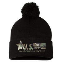 U.S. Vets Make Camo Your Cause Pom Pom 12in Knit Beanie