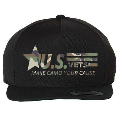 U.S. Vets Make Camo Your Cause Wool Snapback Cap