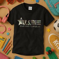 U.S. Vets Make Camo Your Cause Kids T-Shirt
