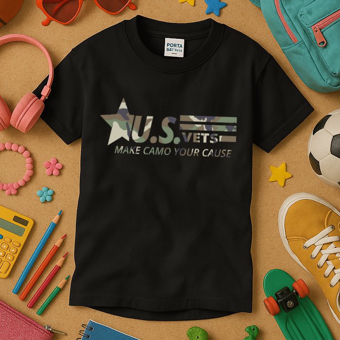 U.S. Vets Make Camo Your Cause Kids T-Shirt