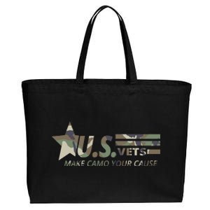 U.S. Vets Make Camo Your Cause Cotton Canvas Jumbo Tote