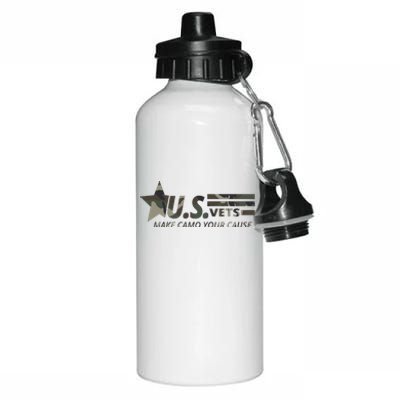 U.S. Vets Make Camo Your Cause Aluminum Water Bottle 