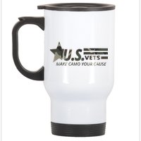 U.S. Vets Make Camo Your Cause Stainless Steel Travel Mug