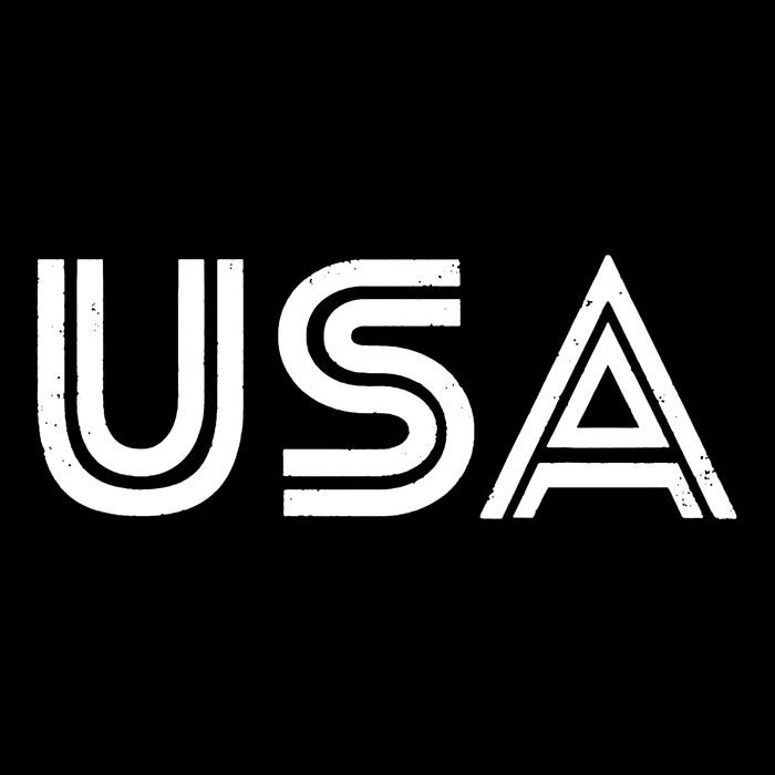 Usa Vintage Patriotic Logo Button