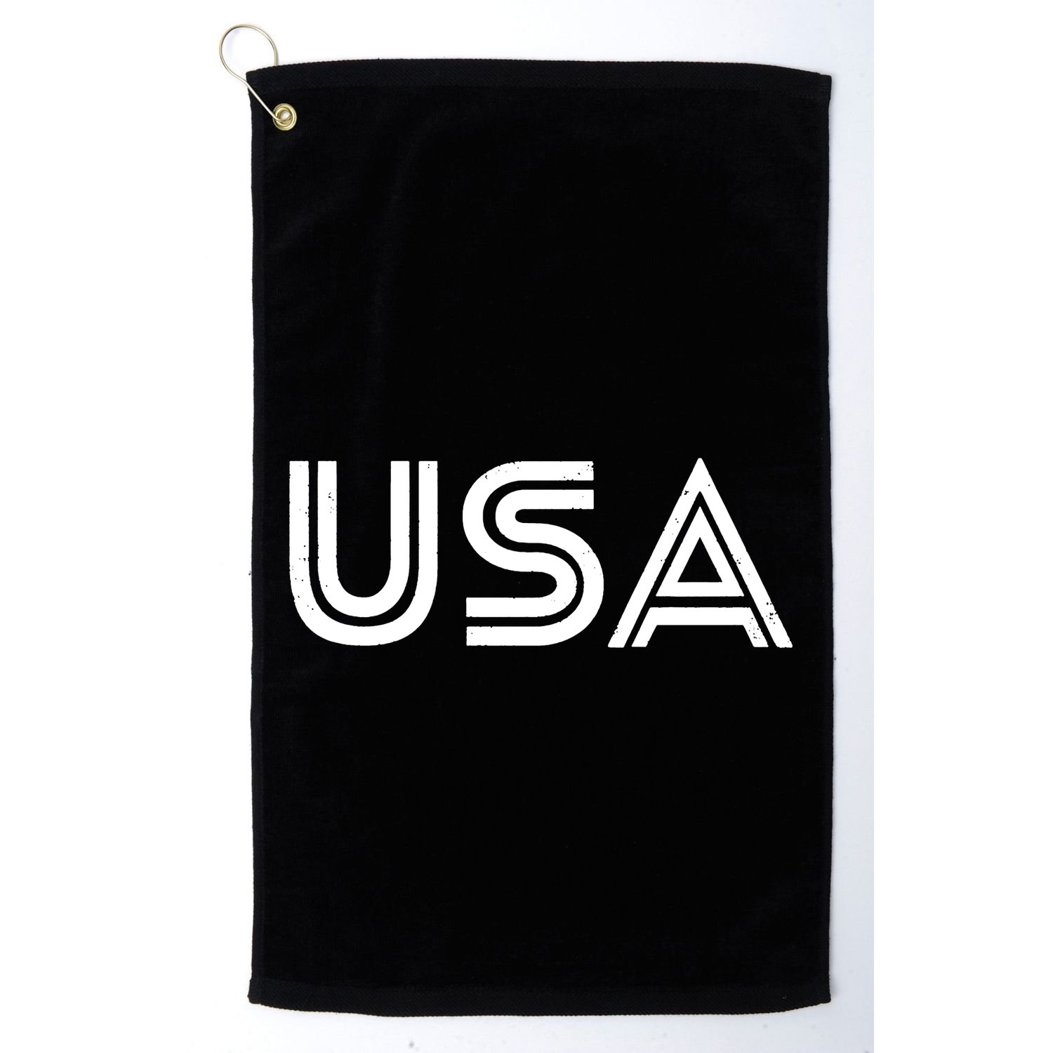 Usa Vintage Patriotic Logo Golf Towel