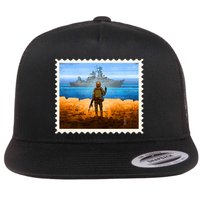 Ukraine Vs Russian Warship Stamp Flatbill Hat