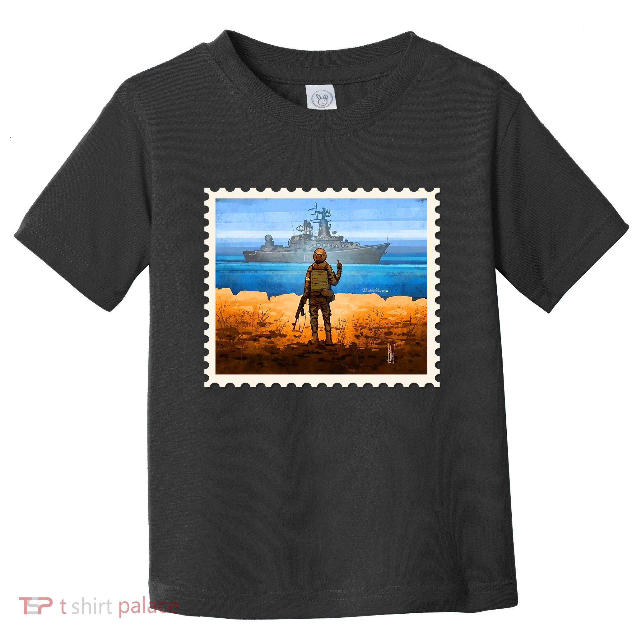 Ukraine Vs Russian Warship Stamp Toddler T-Shirt