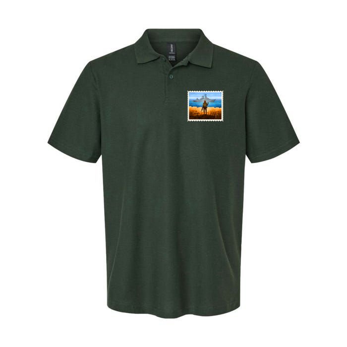 Ukraine Vs Russian Warship Stamp Polo