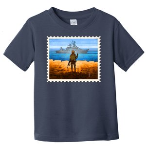 Ukraine Vs Russian Warship Stamp Toddler T-Shirt