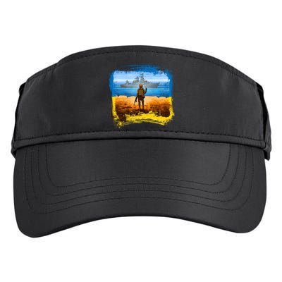 Ukraine Vs Russian Warship Adult Drive Performance Visor